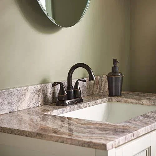 Moen 84115BRB Idora 4 in. Centerset 2-Handle Bathroom Faucet in Mediterranean Bronze