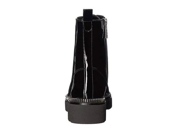 Michael Michael Kors Women's Haskell Patent Leather Combat Boots - Black - Size 8.5