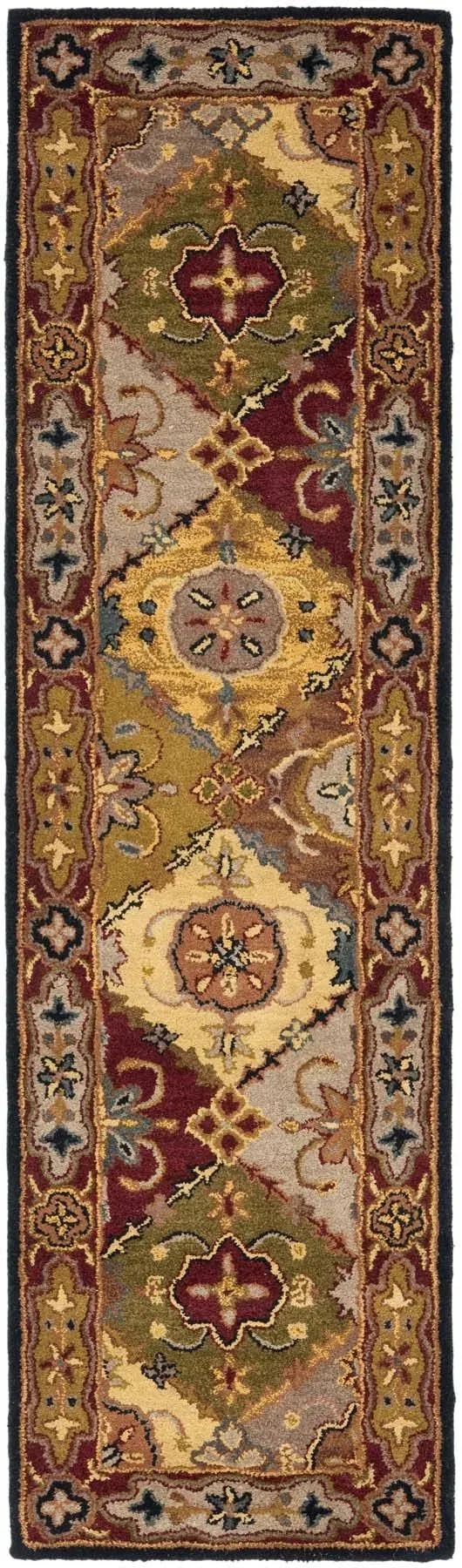 Safavieh Heritage HG512B 2&3x22 x 16&0x22 Runner Multi, Red Area Rug