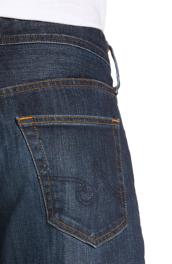 Ag Jeans Graduate Slim Straight Leg Jeans - Blue - 33 x 32