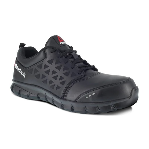 Reebok Sublite Cushion Work Leather Alloy Toe - Women's Black