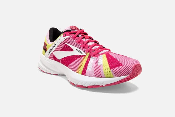Brooks Launch 6 Running Shoe - Women's Aster/Fig/Gold, 7.5