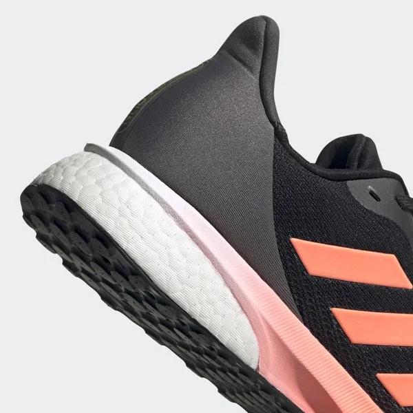 Adidas Astrarun Shoes - Men's - Core Black - Signal Coral, Grey Five - 10