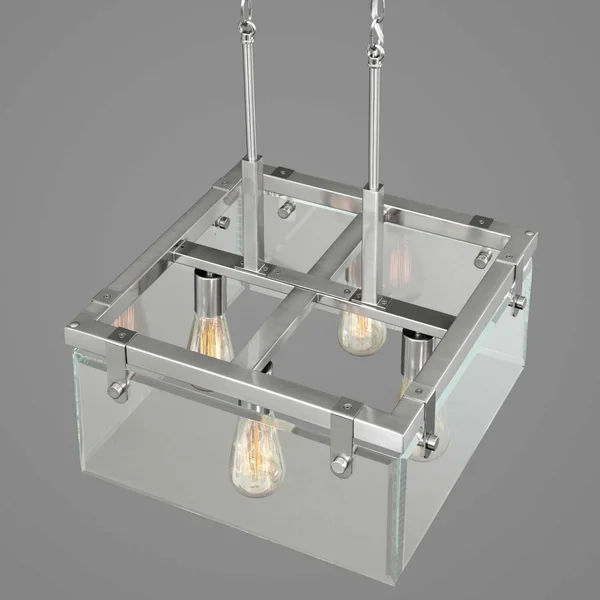 Progress Lighting P350090-009 Glayse Semi Flush Mount Light, Brushed Nickel