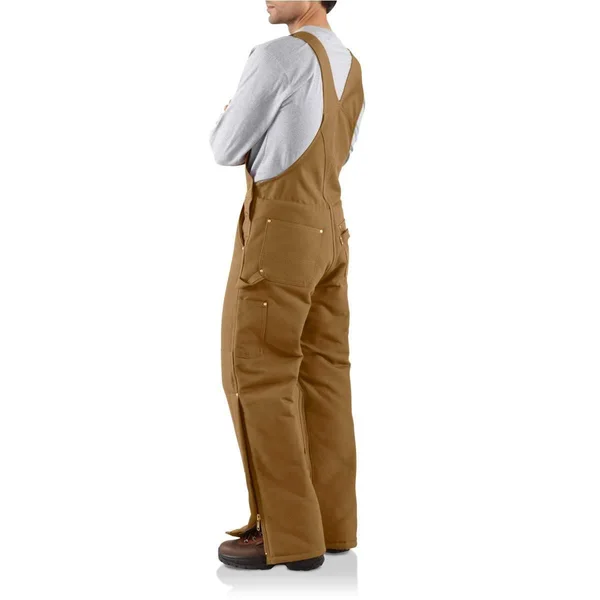 Carhartt Duck Bib Overall - Arctic Quilt Lined - Black-50x30