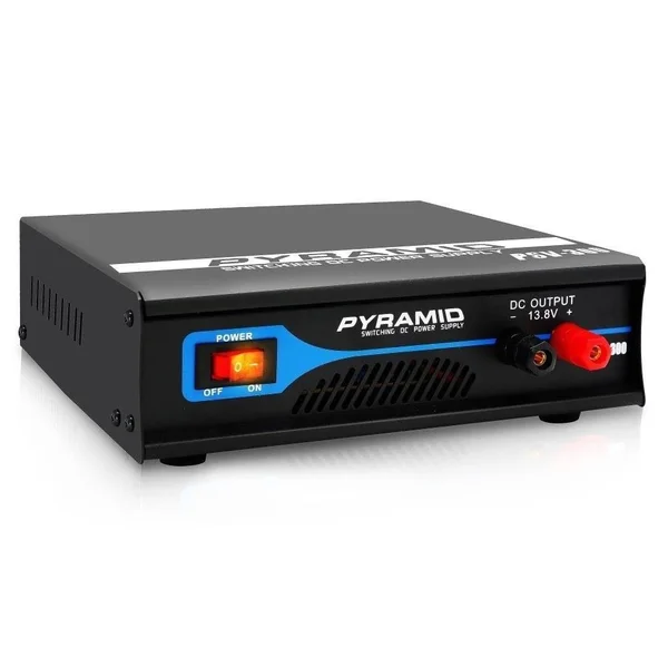 Pyramid Compact Power Supply, AC-to-DC Power Converter, 30 Amp Bench Power