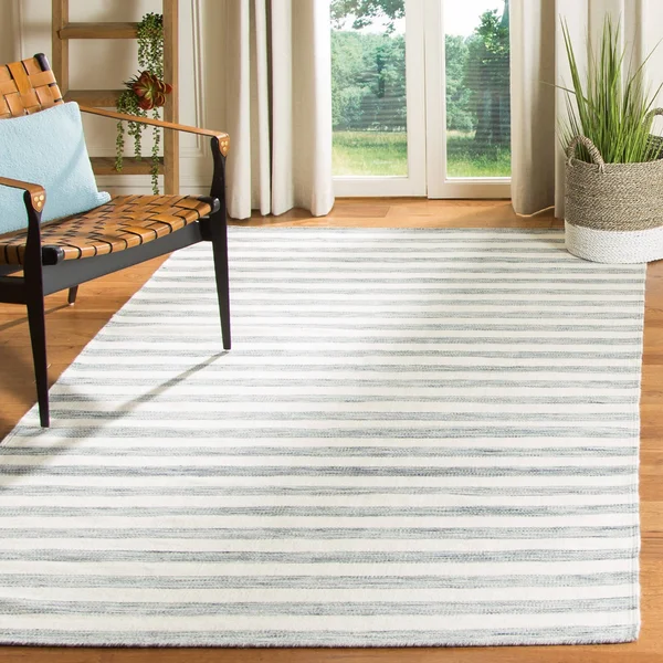 Safavieh Dhurries Brown - Ivory Area Rug; Square 6&