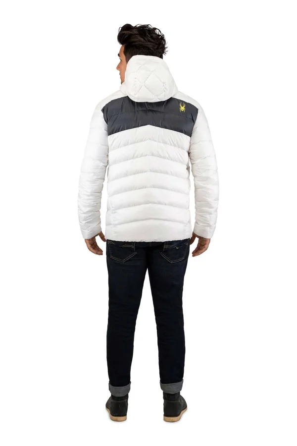 Spyder Men's Timeless Hoodie Down Jacket - Small - Old Glory