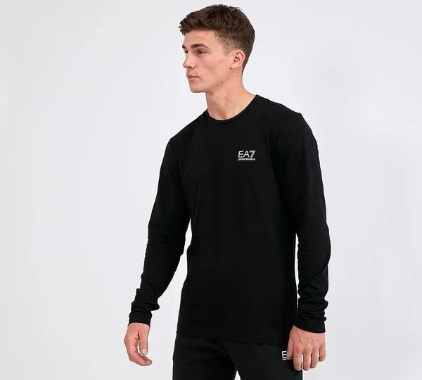 EA7 Core ID Long Sleeve T-Shirt - Black - Size S