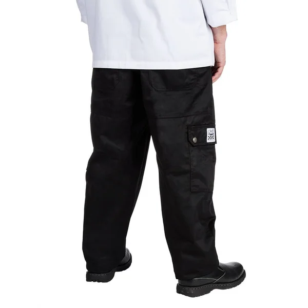 Chef Revival P024BK-4X Chef Pants - Cargo, Men, Black, 4X