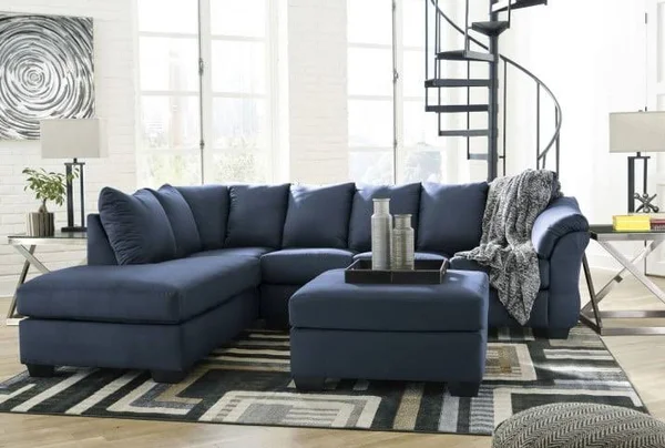 Signature Design by Ashley Darcy Oversized Accent Ottoman - Blue