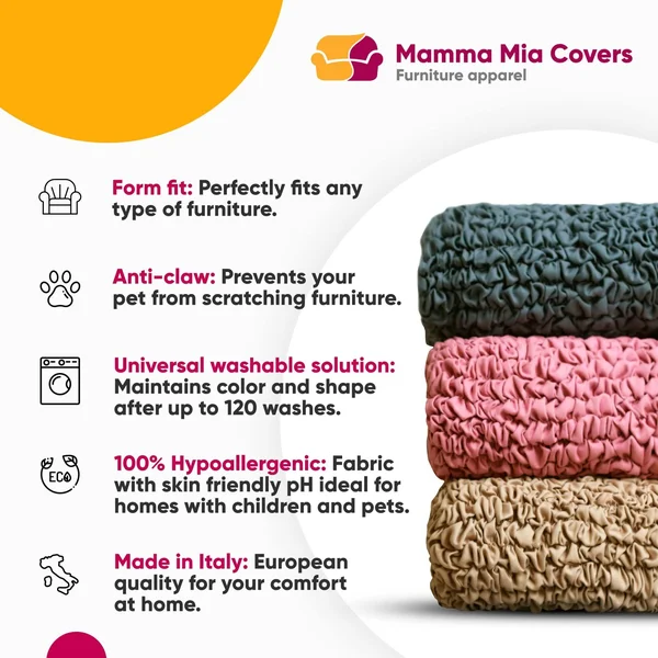 Recliner Slipcover - Microfibra Collection Vanilla