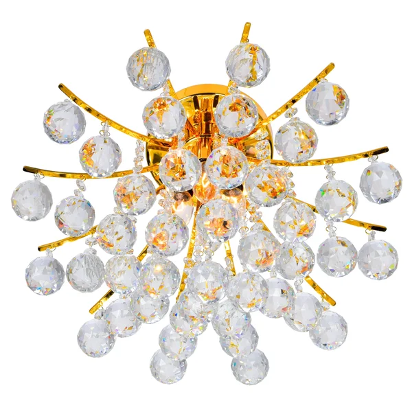 CWI Lighting Princess 4-Light Gold Flush Mount