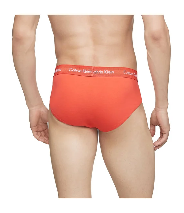 Calvin Klein Cotton Stretch Solid Hip Briefs 3-Pack - M