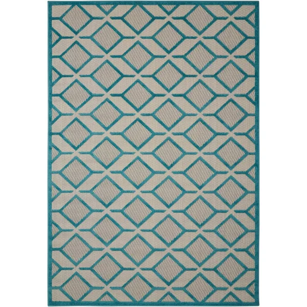 Nourison Aloha ALH03 7&10x22 x 10&6x22 Green Area Rug