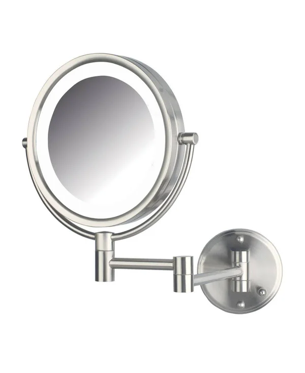Jerdon HL88NLD 8.5x22 LED Lighted Direct Wire Makeup Mirror with 8x Magnification