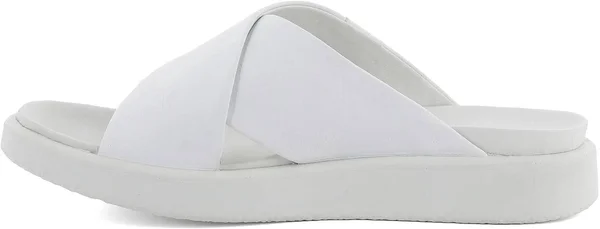 Ecco Flowt LX Slide Sandals, Women's, White, Size: 4.0M