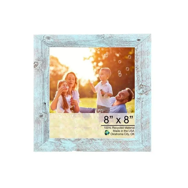 Pier 1 Rustic Picture Frame Blue 12x22 x 13x22, Wood