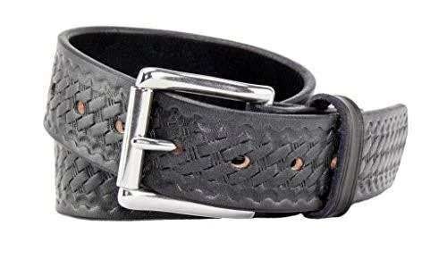Relentless Tactical The Ultimate Concealed Carry CCW Leather Gun Belt - Basket Weave Pattern -1 1/2 inch Premium Full Grain Leat