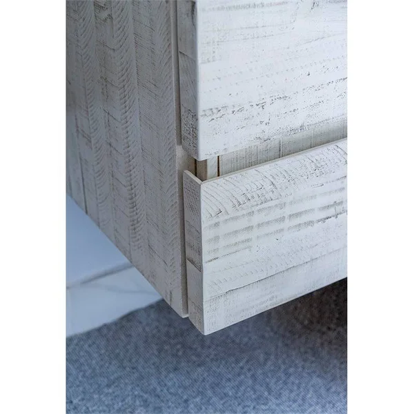 Fresca Stella 29x22 Wall Hung Single Bathroom Cabinet in Rustic White