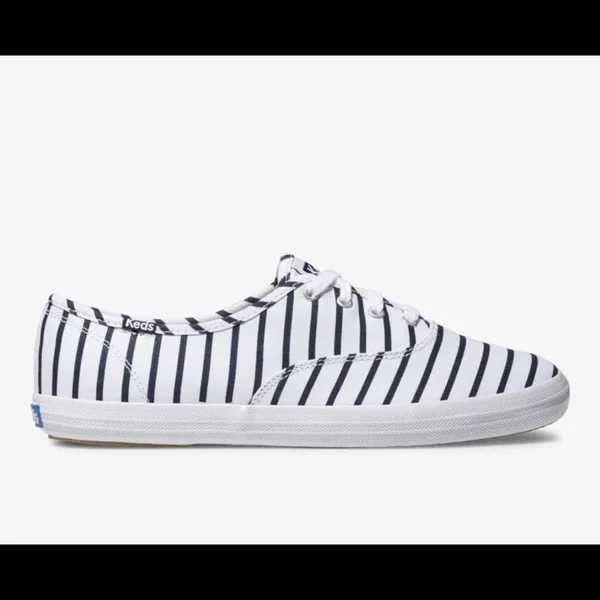 Keds Women's Champion Breton Stripe Size: 10M - White Navy