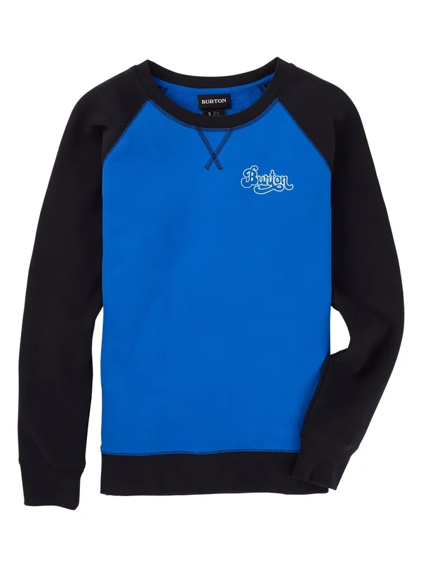 Burton Women's Keeler Crew Fleece, Lapis Blue, True Black, S