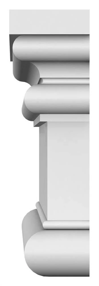 96x22 Bottom Width x 97 1/8x22 Top Width x 3 1/2x22H x 7/8x22P Bedford Crosshead