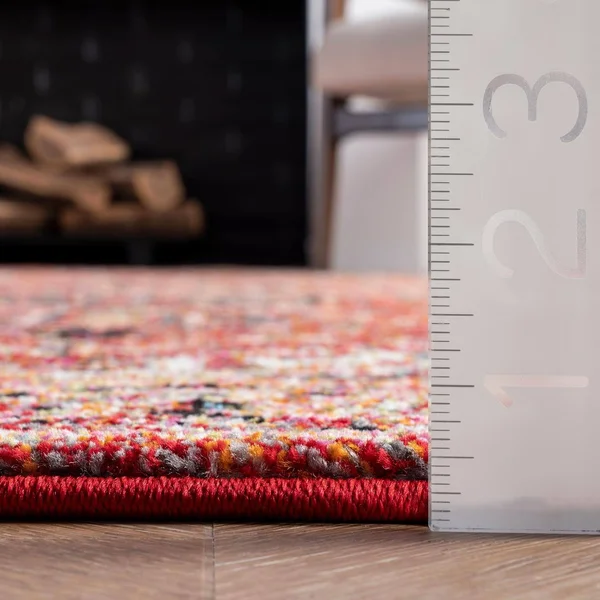 nuLOOM Rugs Indoor/Outdoor Transitional Emblem Patrice Orange 8& 10x22 x 12& Area Rug