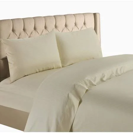 Home Sweet Home Dreams Hotel Luxurious 1200 Thread Count 100% Egyptain Cotton 4-Piece Deep Pocket Stripe Sheet Set (California K
