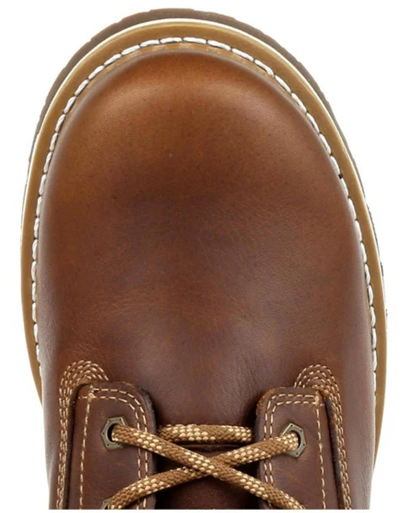 Men's Georgia Boot GB00351 Wedge Steel Toe Waterproof Work Boot - Size: 7, Brown