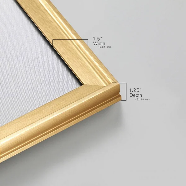 Touching The Sky I-Framed Canvas - Ready to Hang - Gold - 28x28