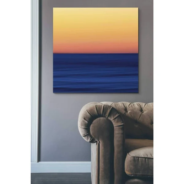 Epic Graffiti 'Fire Water' by Katherine Gendreau - Giclee Canvas Wall Art, 37 inchx37 inch, Size: 37 x 37, Orange