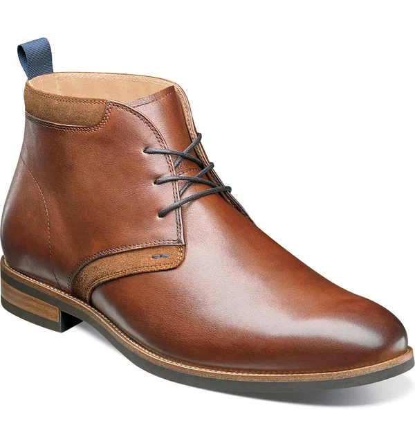 Florsheim Uptown Plain Toe Chukka Boot 9.5 Men's Cognac
