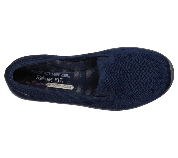Skechers Women's Relaxed Fit Reggae Fest Enjoy Slip-On, Navy