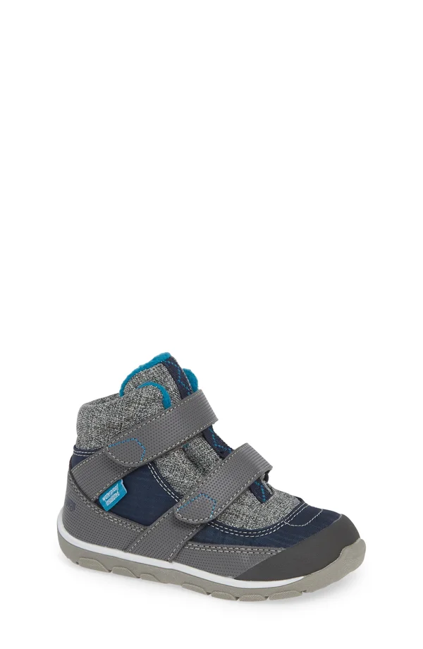 Atlas Waterproof/Insulated Boot - Navy/Grey 1
