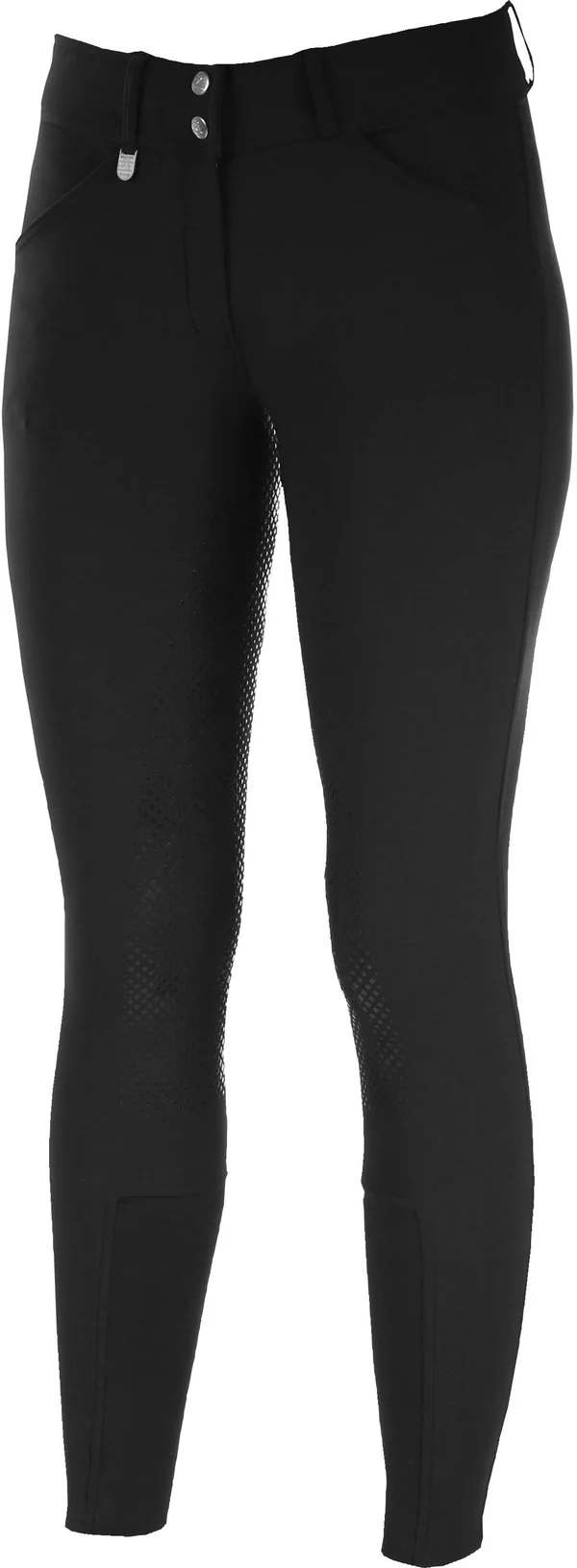 Horze Grand Prix Women's Silicone Grip Full Seat Breeches - 22 - Black