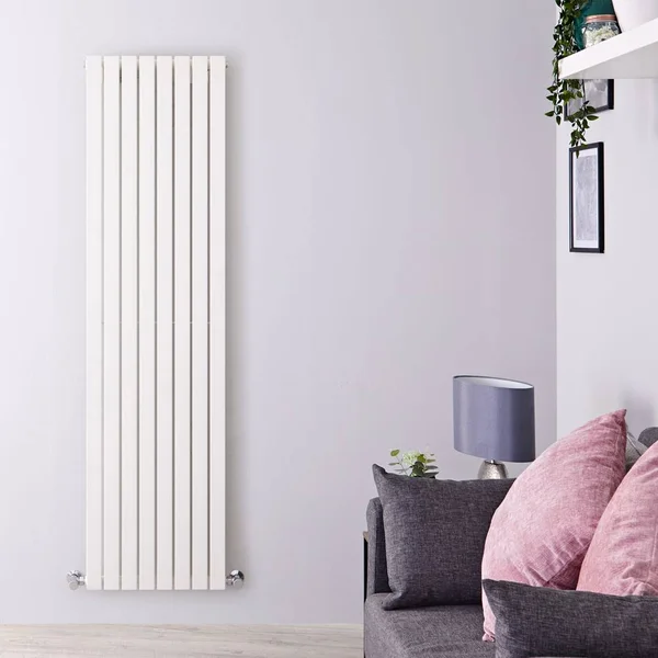Hudson Reed NAHB0200 Sloane - White Vertical Flat Panel Designer Radiator 70 x 18 1/2