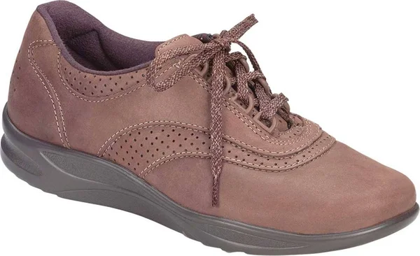 Women's SAS Walk Easy Shoes - Chocolate, WW, 6