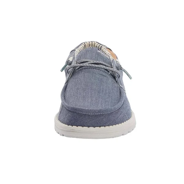 Hey Dude Men's Welsh Chambray Sea Blue Shoes 112222140