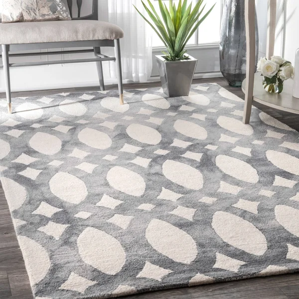 Carson Carrington Lohja Handmade Modern Wool Geometric Area Rug - 2& 6x22 x 8& Runner - Grey