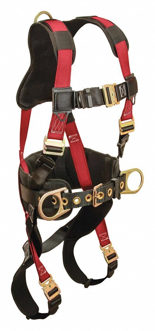 Condor 35KU95 Full Body Harness 3D, QuickConct, L/xl, Red