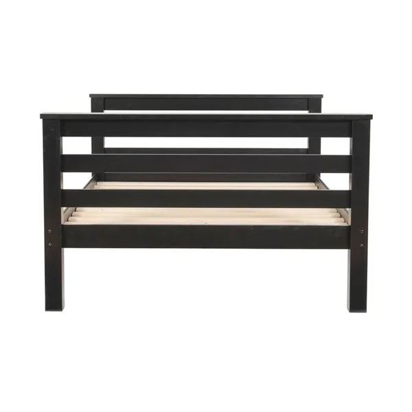 Powell Levi Twin Full Bunk Bed - Black - 81" x 58