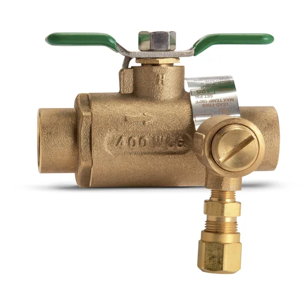 3/4 in. BVECXL Full Port Brass Ball Valve with Integral Thermal Expansion Relief Valve 3-350A