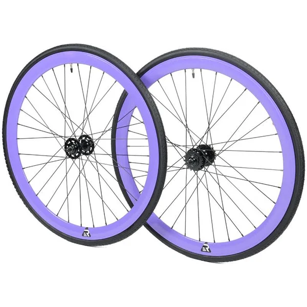 Retrospec Bicycles Mantra Fixed-Gear/Single-Speed Wheelset with 700 x 25C Kenda Kwest Tires and Sealed Hubs
