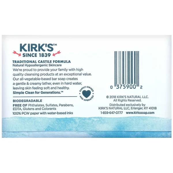 Kirks Original Coco Castile Soap 24 Bars