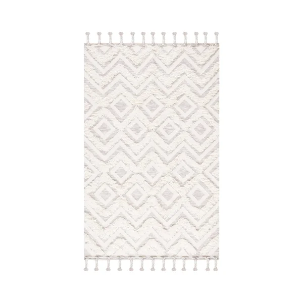Safavieh Kenya Rug Collection KNY957A - Ivory - Grey - 3& x 5&