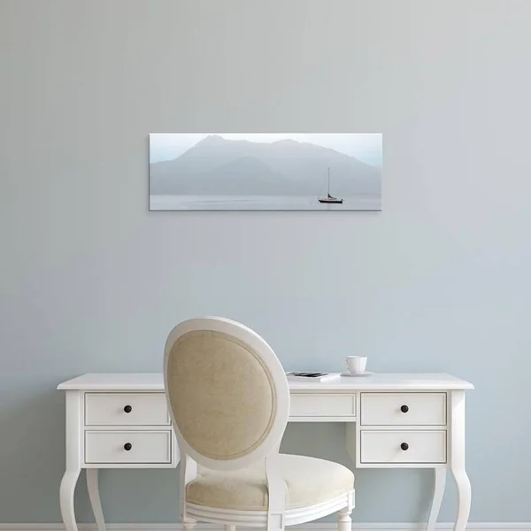 Easy Art Prints Alan Blaustein's 'Lago Vista #27' Premium Canvas Art - 10 x 30 - Modern Black Frame
