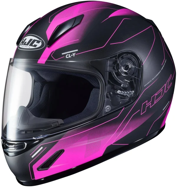 HJC CL-Y Taze Pink Helmet Size Large - SpeedAddicts.com