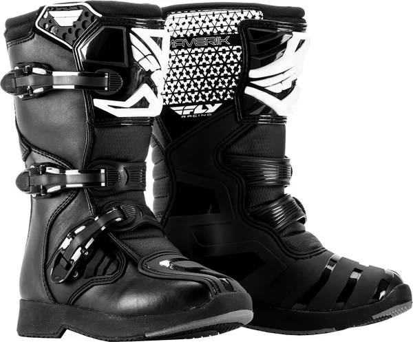 Fly Racing Maverik MX Youth Boots (06, Red/Black)