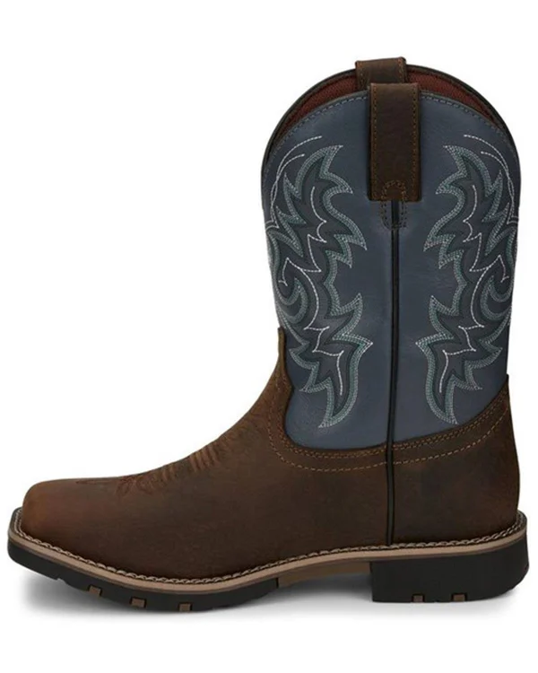 Justin Men's Fireman Waterproof Cowboy Boots Brown - 10.5 W